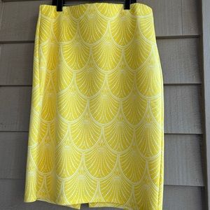 NYCC skirt lemon yellow elastic waistband Sz M